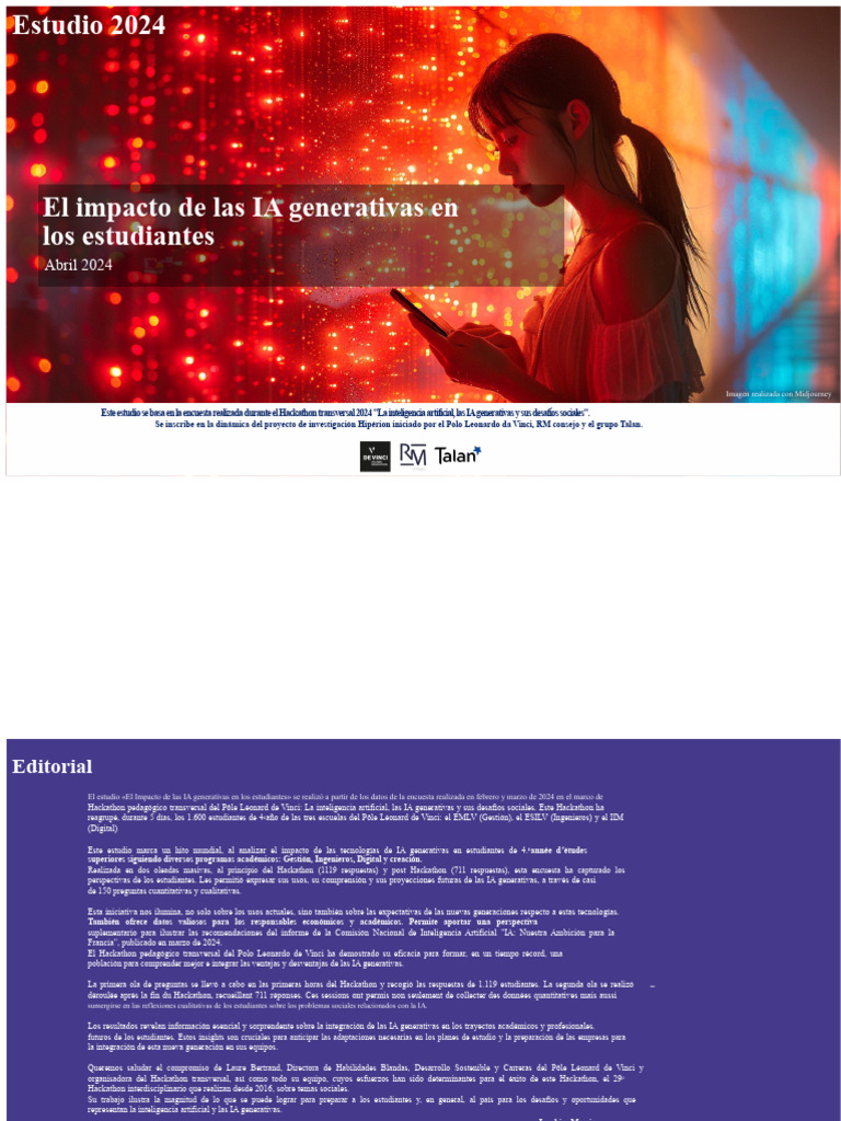 Impacto de IA Generativas en Estudiantes | PDF | Inteligencia ...