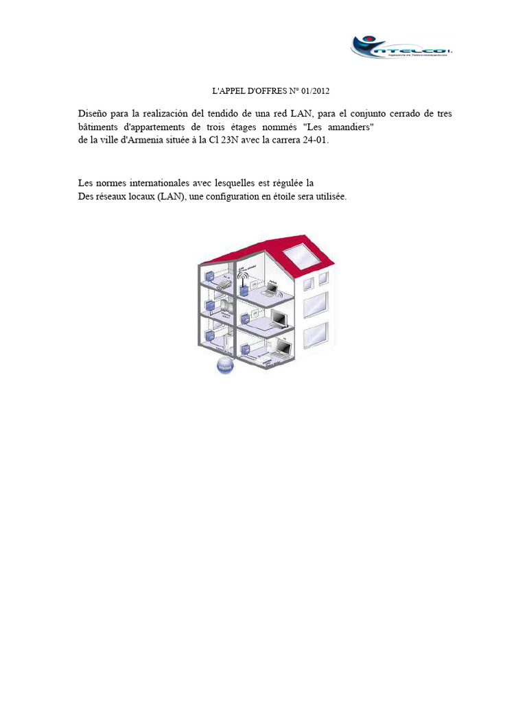Câblage Structuré pour 3 Bâtiments à Armenia | PDF | Télécommunications ...