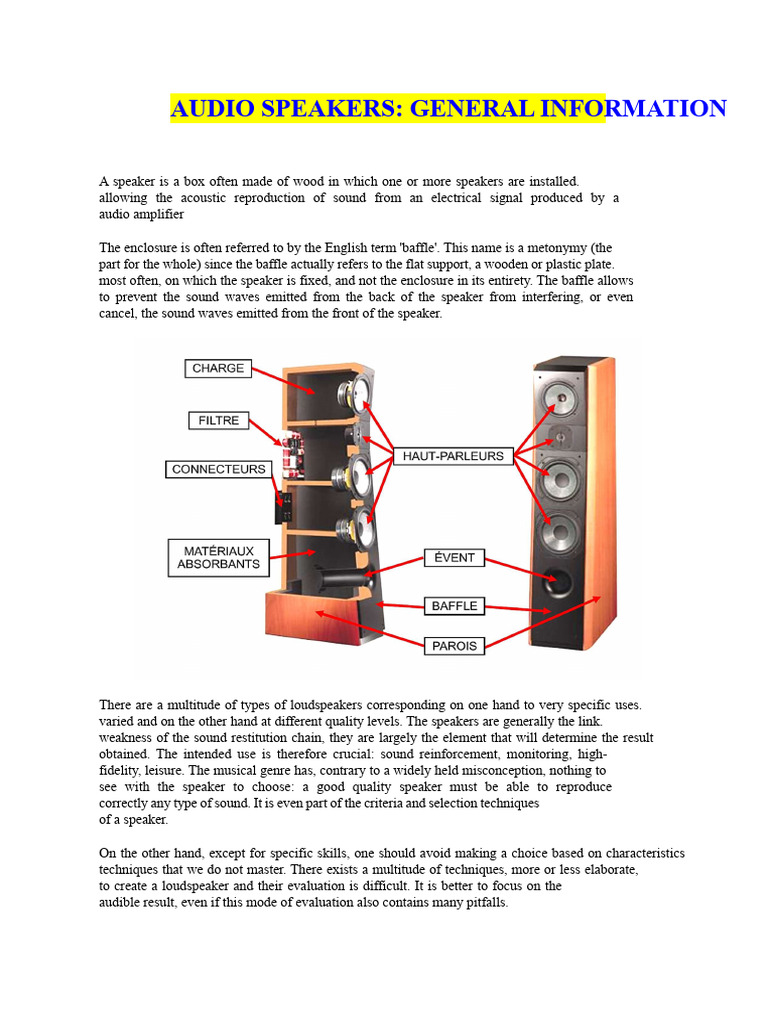 Understanding Audio Speaker Types | PDF | Loudspeaker | Electronic Filter