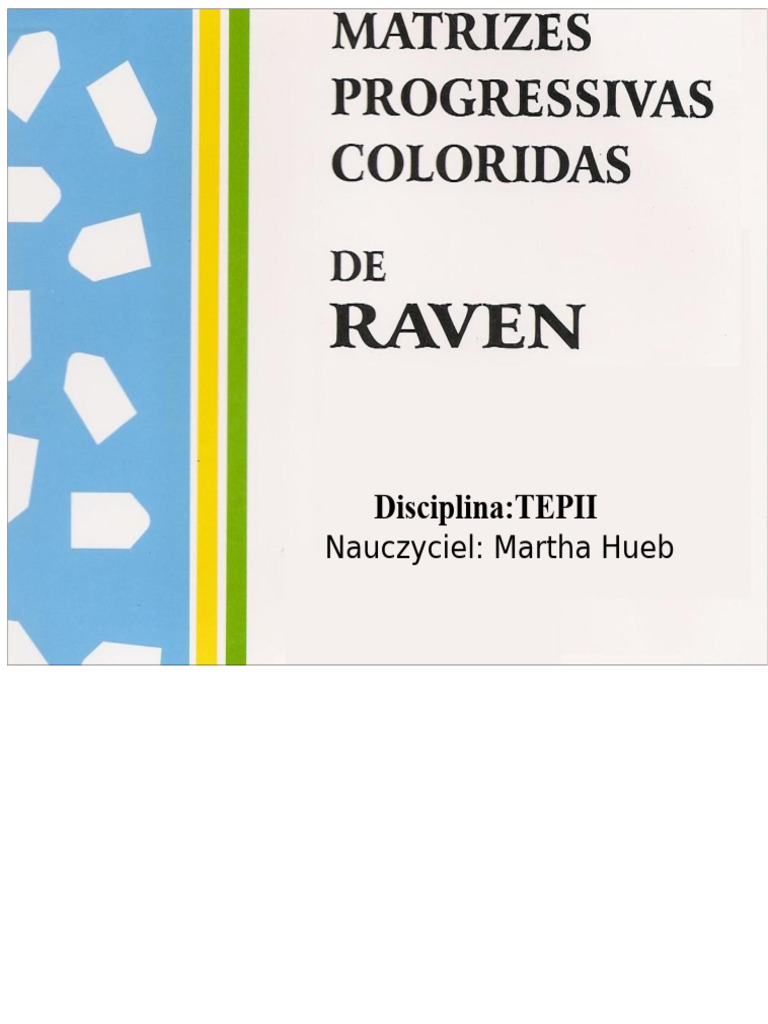 RAVEN Kolorowe Matryce | PDF