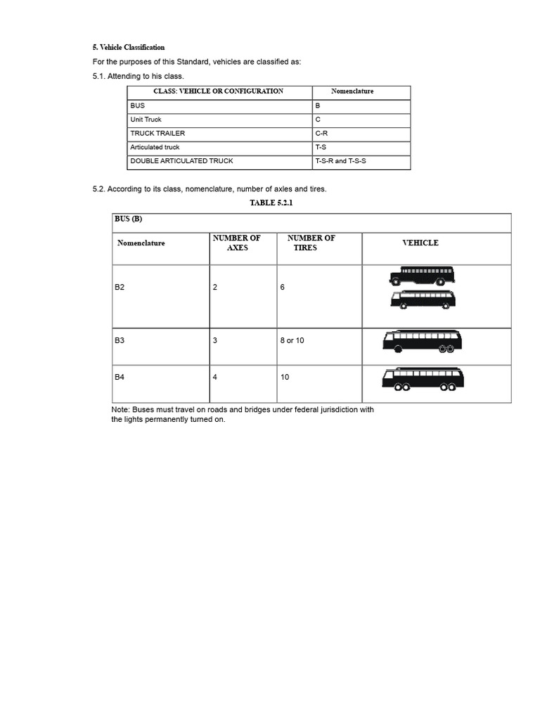 Vehicle Classification and Specifications | PDF | Semi Trailer Truck ...
