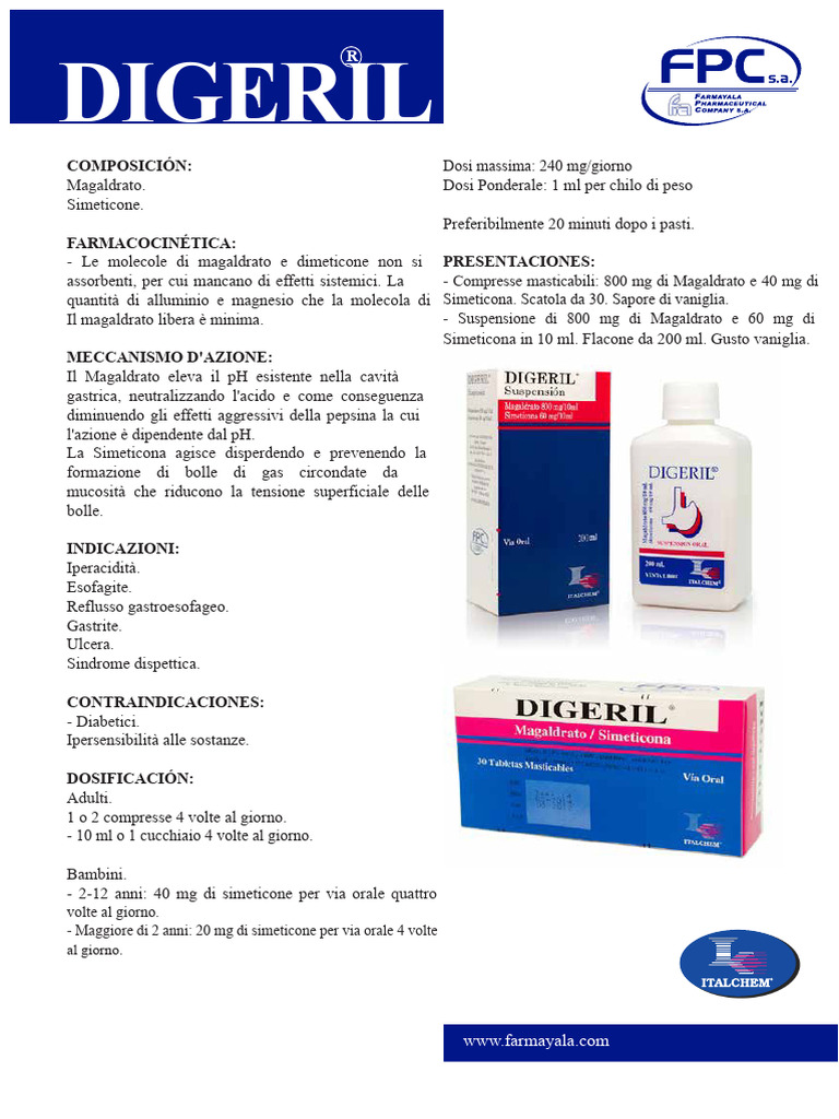 Foglio illustrativo-DIGERIL | PDF