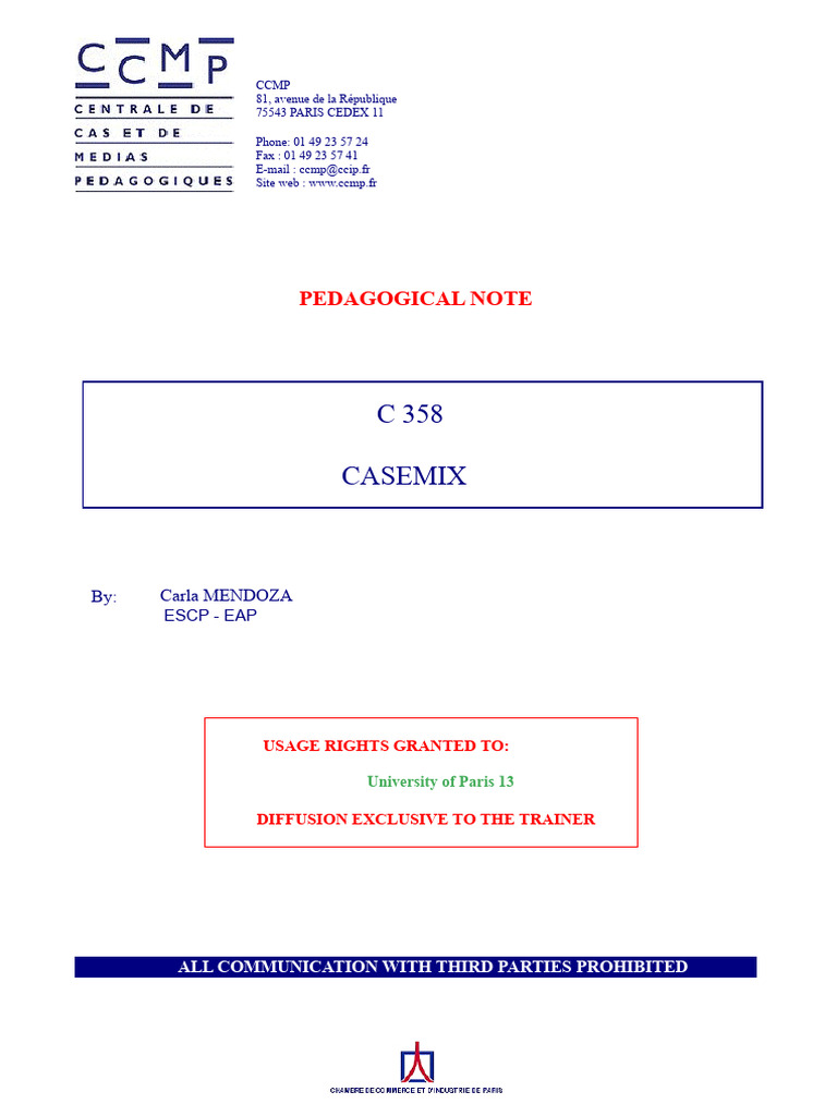 Casemix 2000 Cost Calculation Methods | PDF | Economies