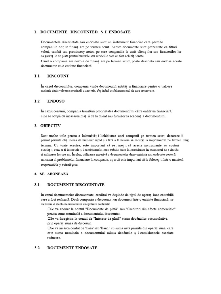 Documente Discountate | PDF