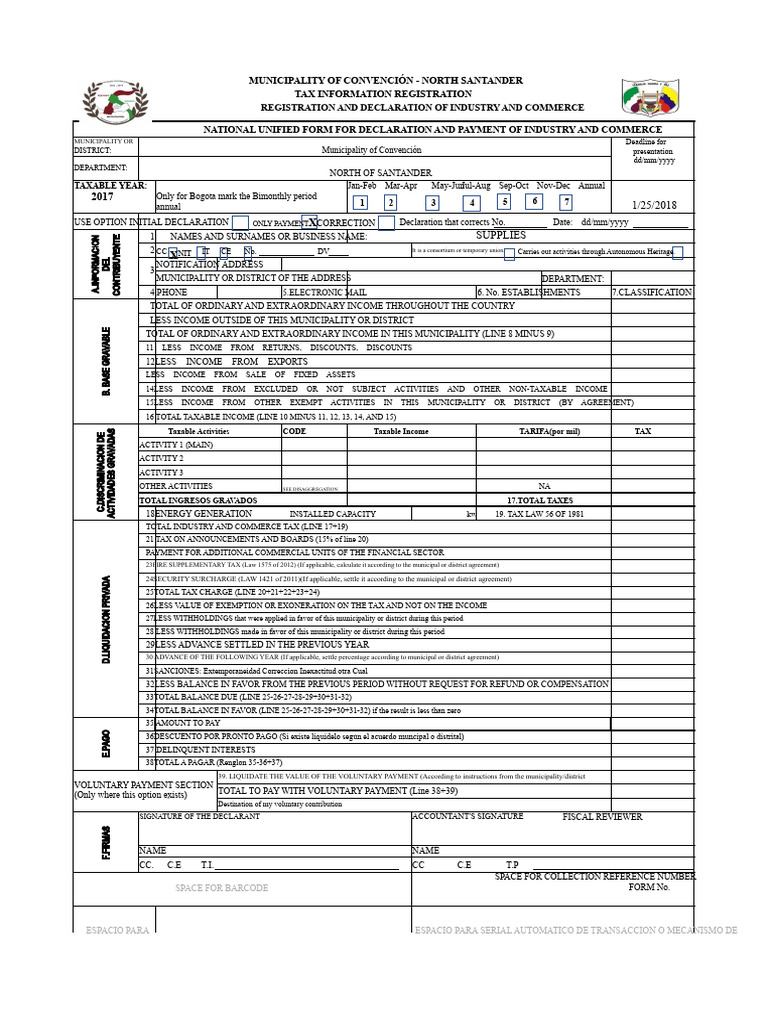 Ica Form Excel | PDF | Taxes | Taxation In The United States
