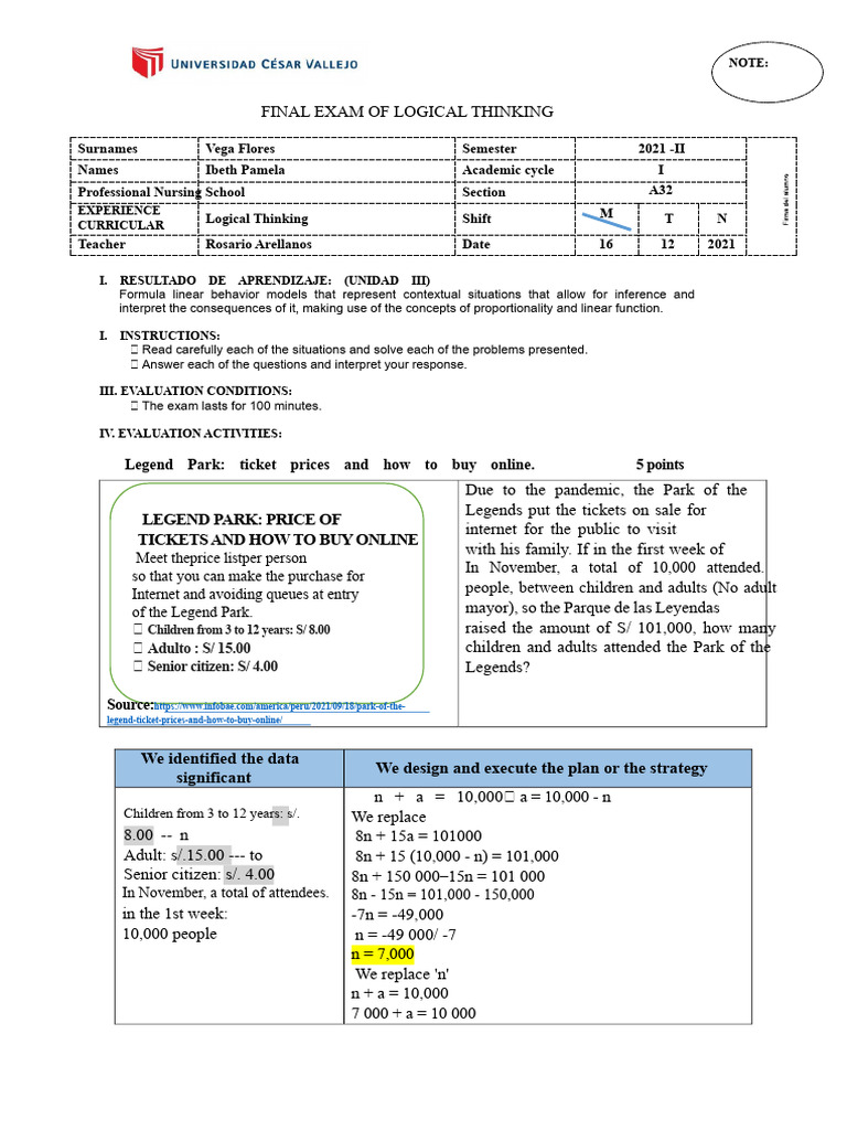 Final Exam - Completed | PDF | Cost Of Goods Sold | Mathematical Model