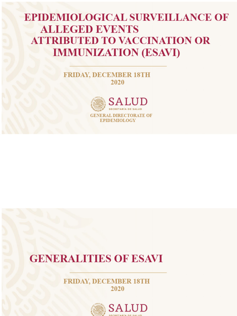 Training ESAVI | PDF | Vaccination | Vaccines
