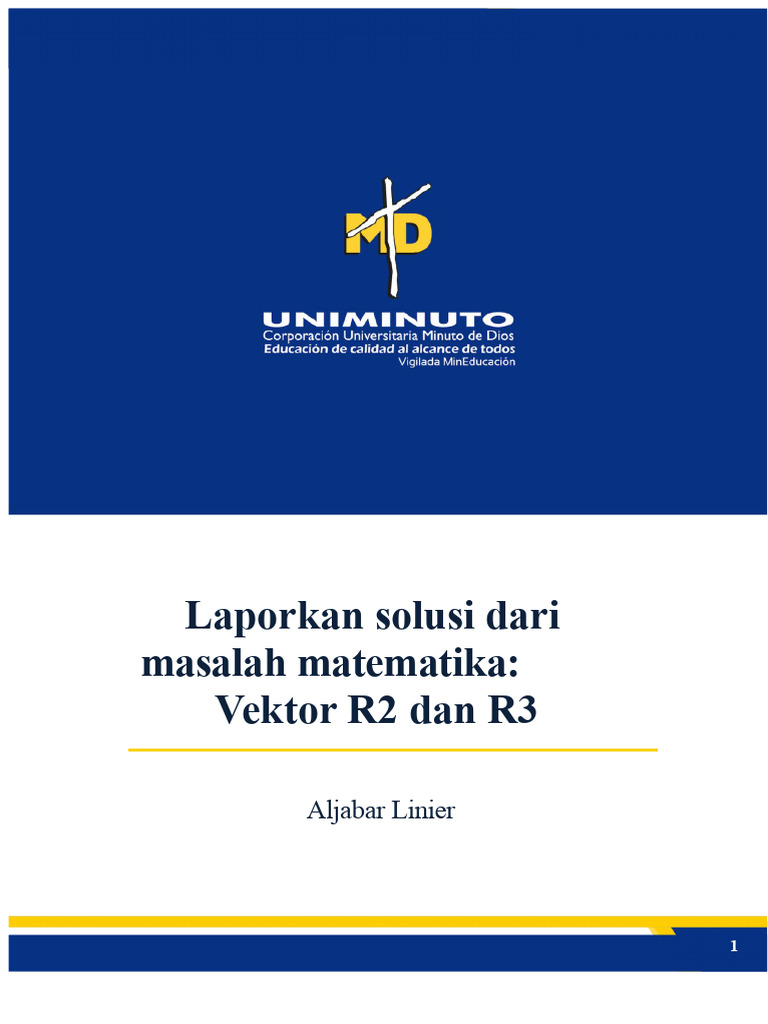 Solusi Masalah Vektor R2 dan R3 | PDF