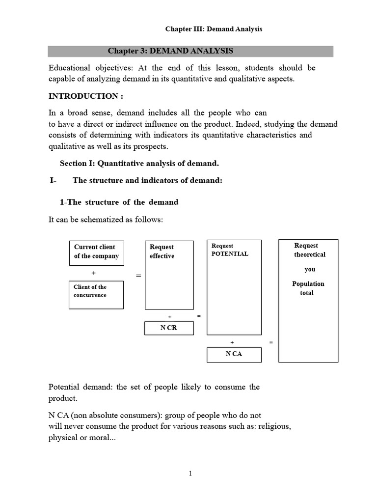 Demand Analysis Techniques and Insights | PDF | Market Segmentation ...