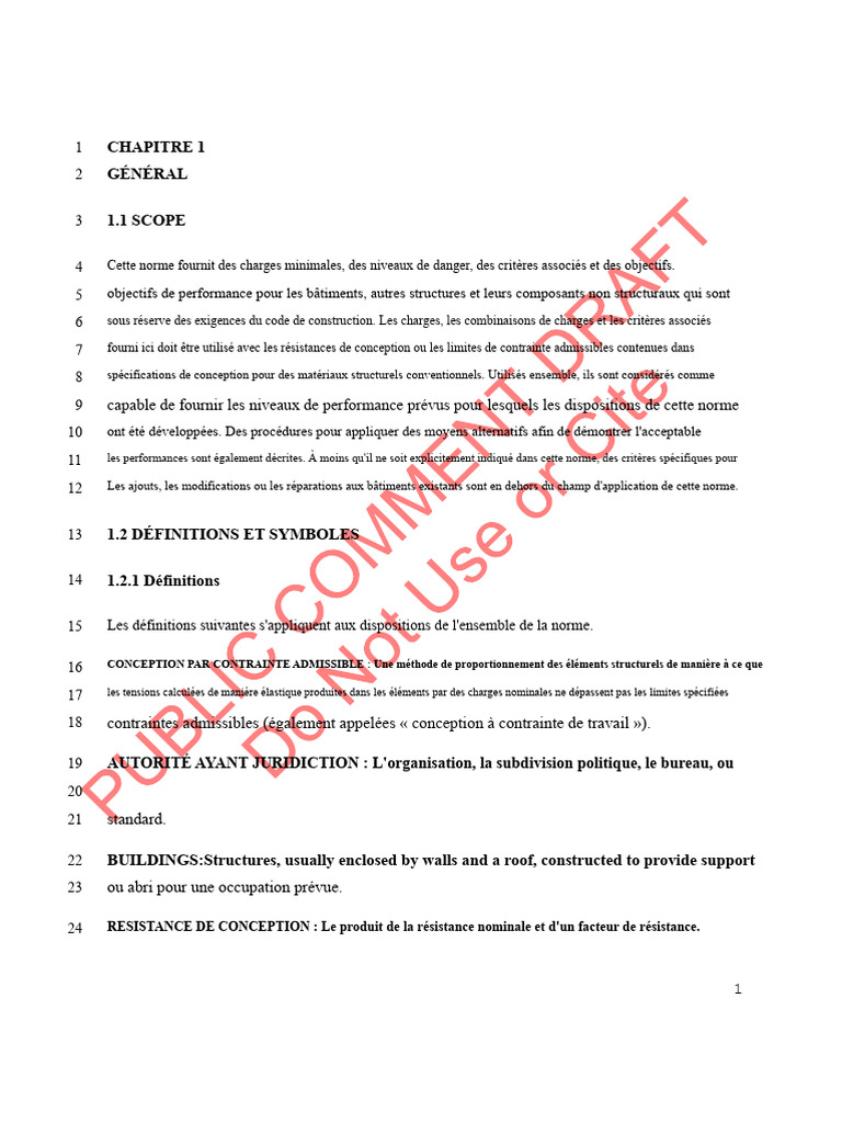 Norme de conception structurelle et charges | PDF | Résistance des ...