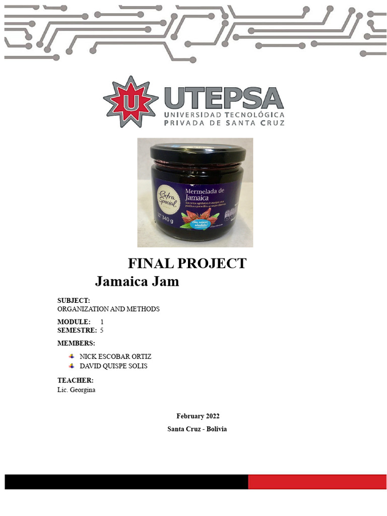 Final Project - Hibiscus Jam | PDF | Regulatory Compliance ...
