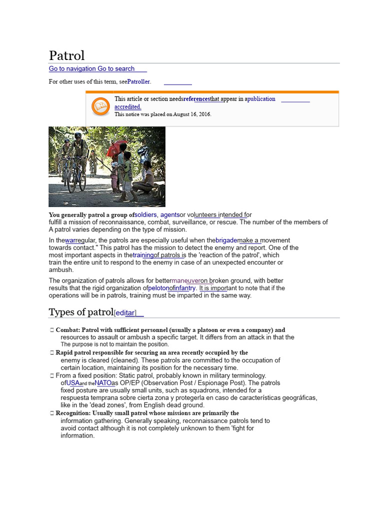 Patrol | PDF