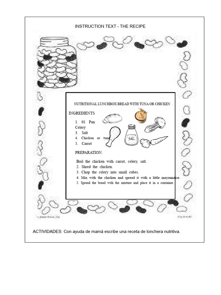 The Recipe Instructional Text | PDF