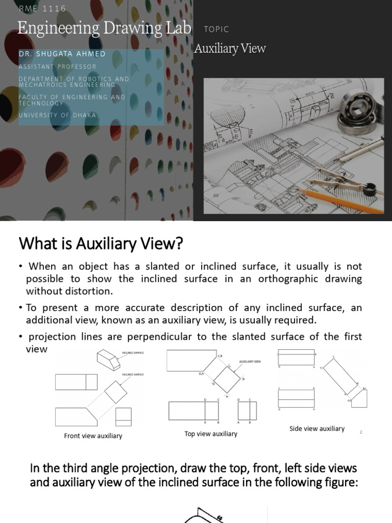 Understanding Auxiliary Views in Engineering | PDF