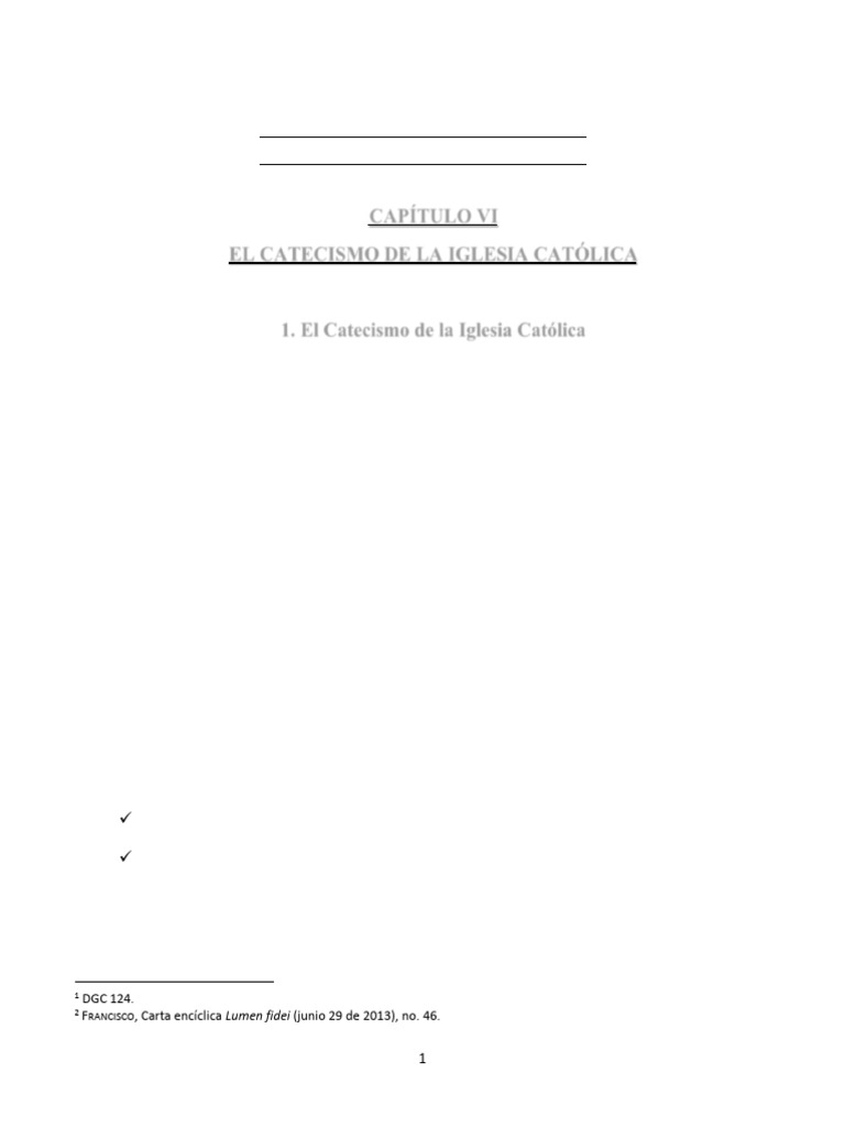 SEGUNDA PARTE, Cap. VI EL CATECISMO DE LA IGLESIA CATÓLICA | PDF ...