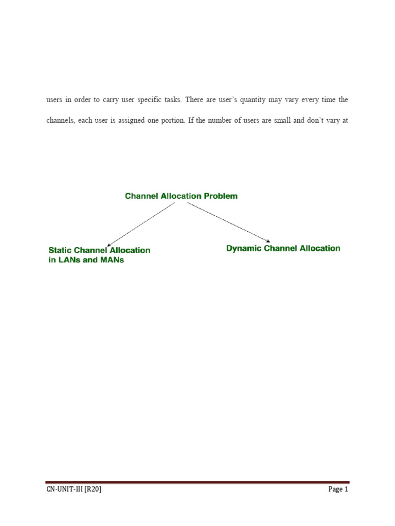 Channel Allocation in Computer Networks | PDF | Multiplexing | Ethernet