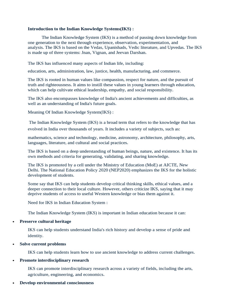 Understanding Indian Knowledge Systems | PDF | Vedas | Puranas