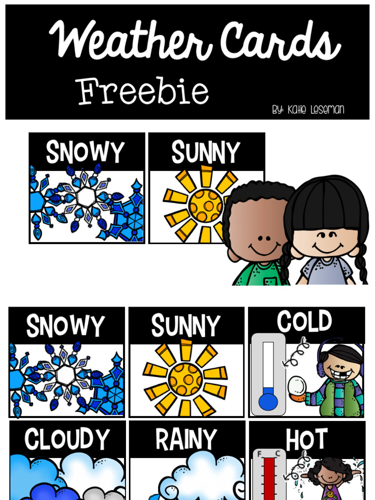 WeatherCardsFreebie 1 | PDF