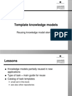 Template Knowledge Models: Reusing Knowledge Model Elements