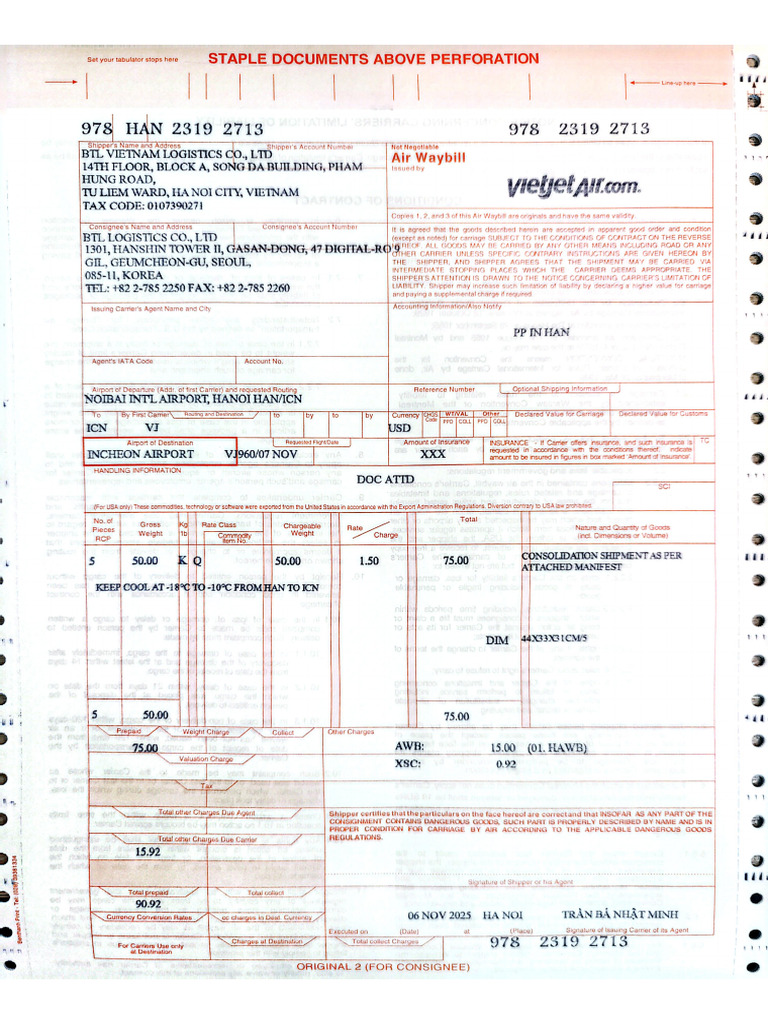 Mawb 2713 | PDF