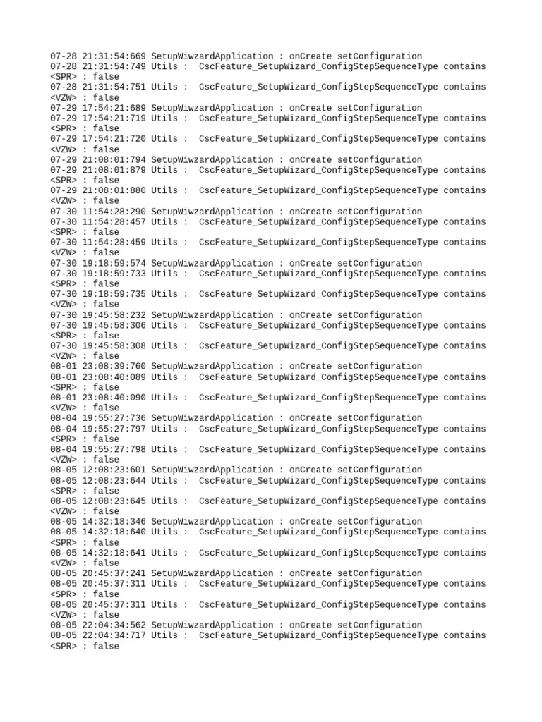 Setup Wizard Configuration Logs | PDF