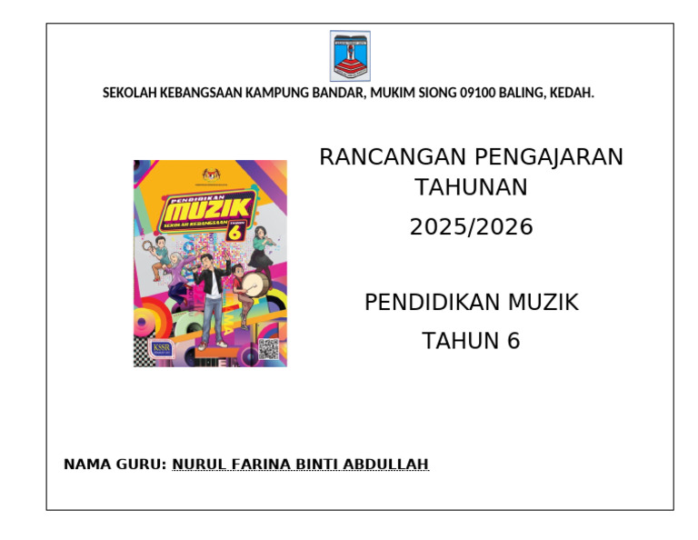 Cover RPT BM | PDF