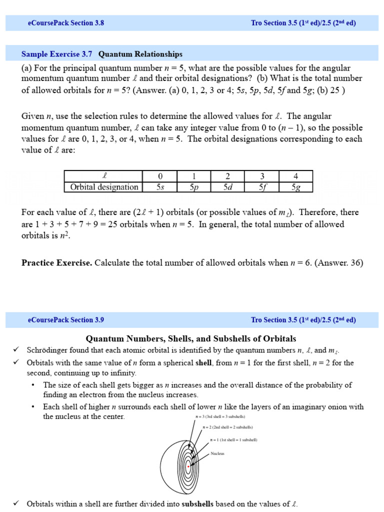 Lecture 9 | PDF | Atomic Orbital | Atomic Nucleus
