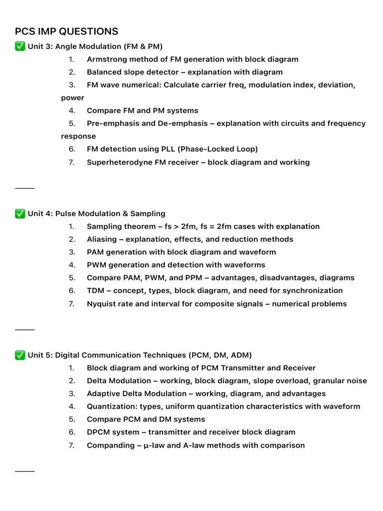 Pcs Imp Questions | PDF