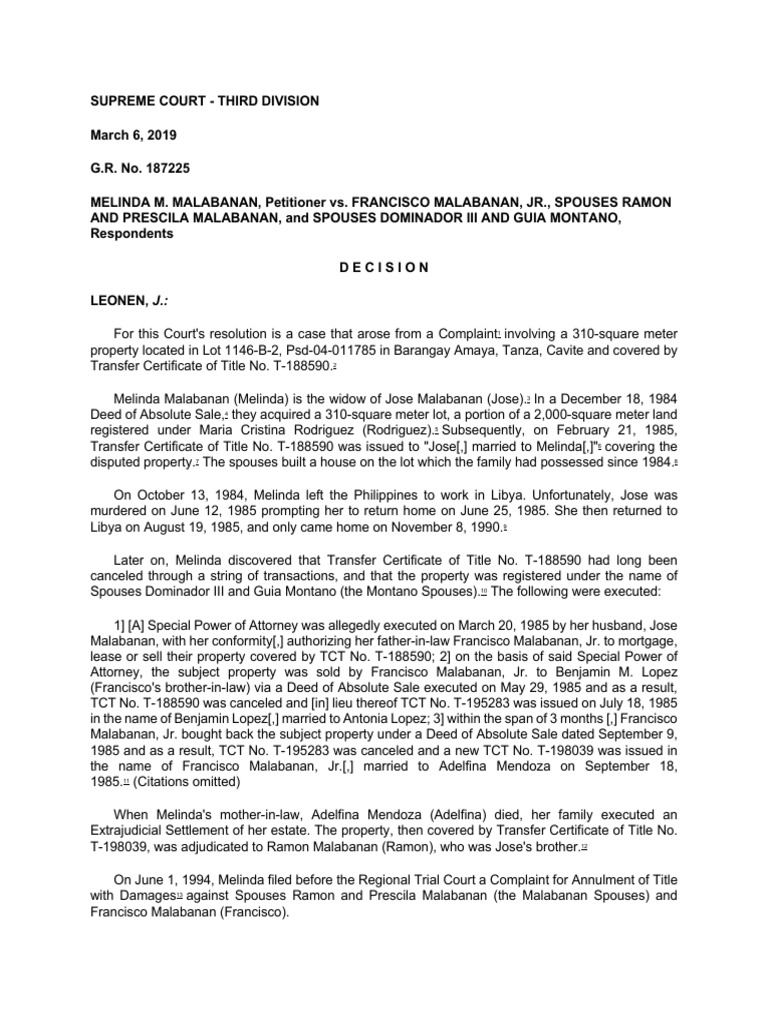 Supreme Court Ruling on Property Dispute | PDF | Appellate Court | Appeal
