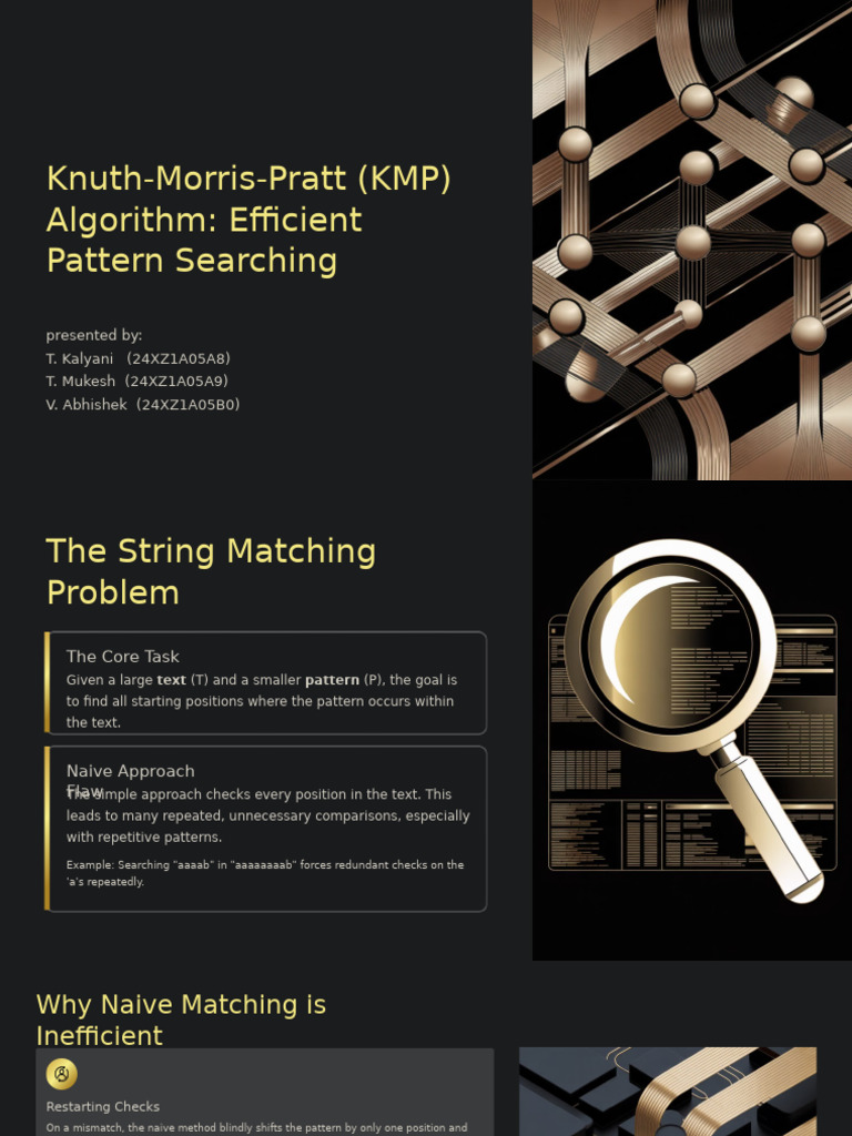 Knuth Morris Pratt KMP Algorithm Efficient Pattern Canva Searching ...
