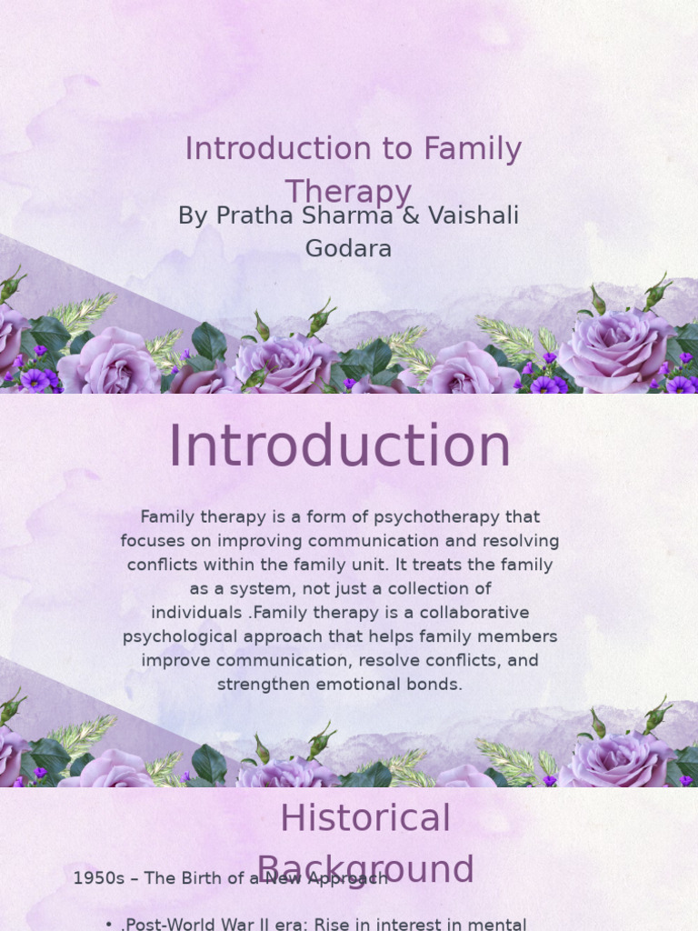 Introduction To Family Therapy | PDF | Psychotherapy | Family Therapy