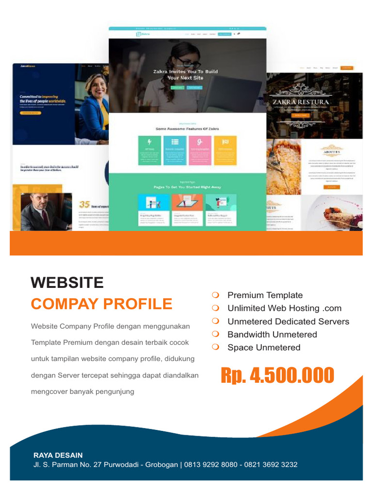 Website Profil Perusahaan Premium | PDF