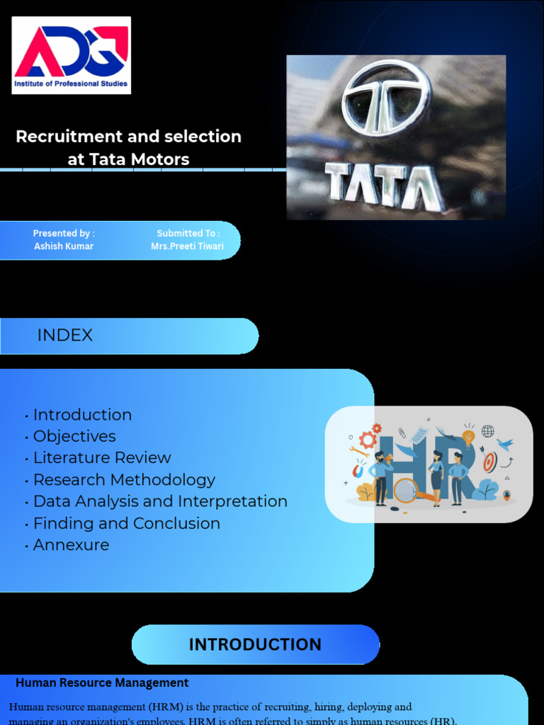 Tata Motors Recruitment Process Overview | PDF | Recruitment | Human ...