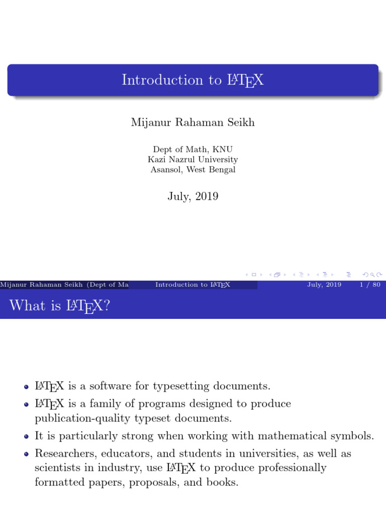 Introduction to LaTeX Typesetting Guide | PDF | Te X | Text