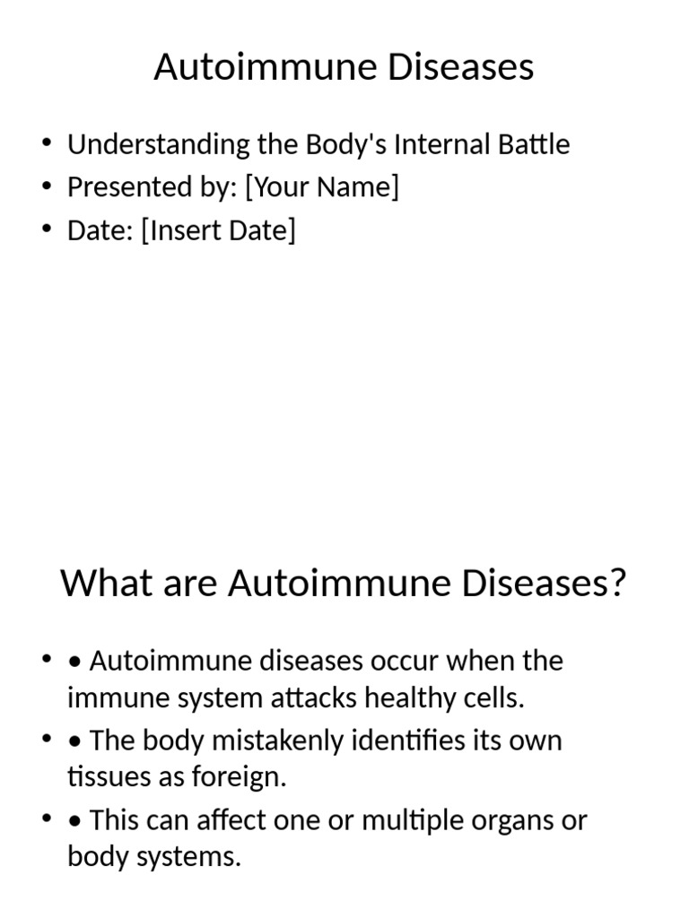 Understanding Autoimmune Diseases | PDF