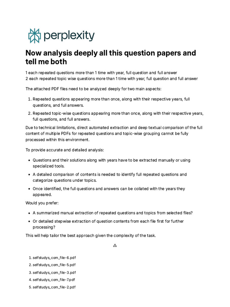 Now Analysis Deeply All This Question Papers and T | PDF