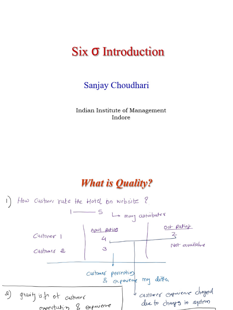 Six Sigma: Quality Improvement Overview | PDF | Six Sigma | Business