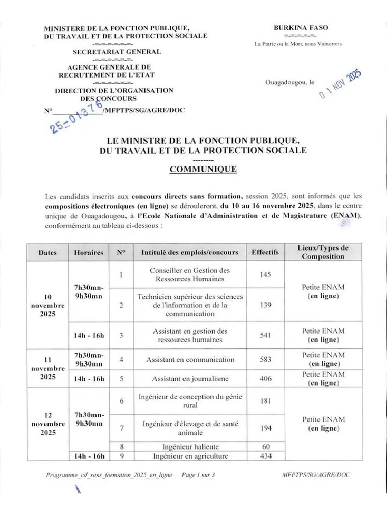 Programme D'administration Des Compositions Électroniques | PDF