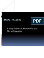 Brand Failure: A Study On Satyam, Maytas Infra and Maytas Properties