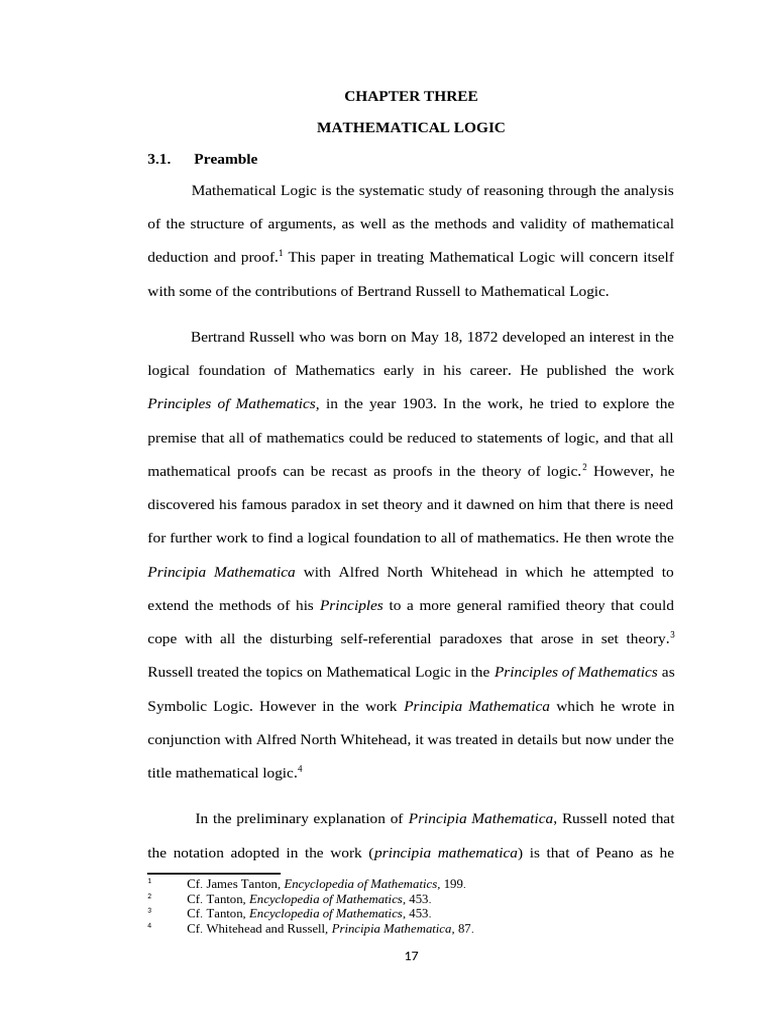 Bertrand Russell's Contributions to Logic | PDF | Mathematical Logic ...
