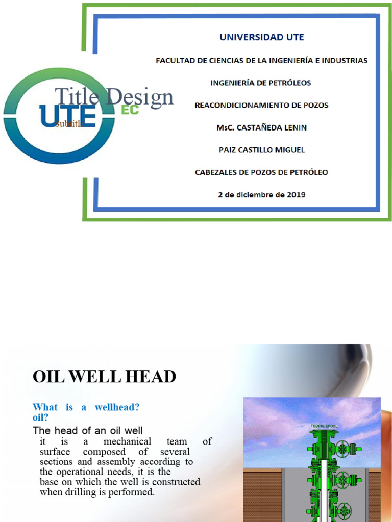 Oil Well Head: Functions & Components | PDF | Oil Well | Casing (Borehole)