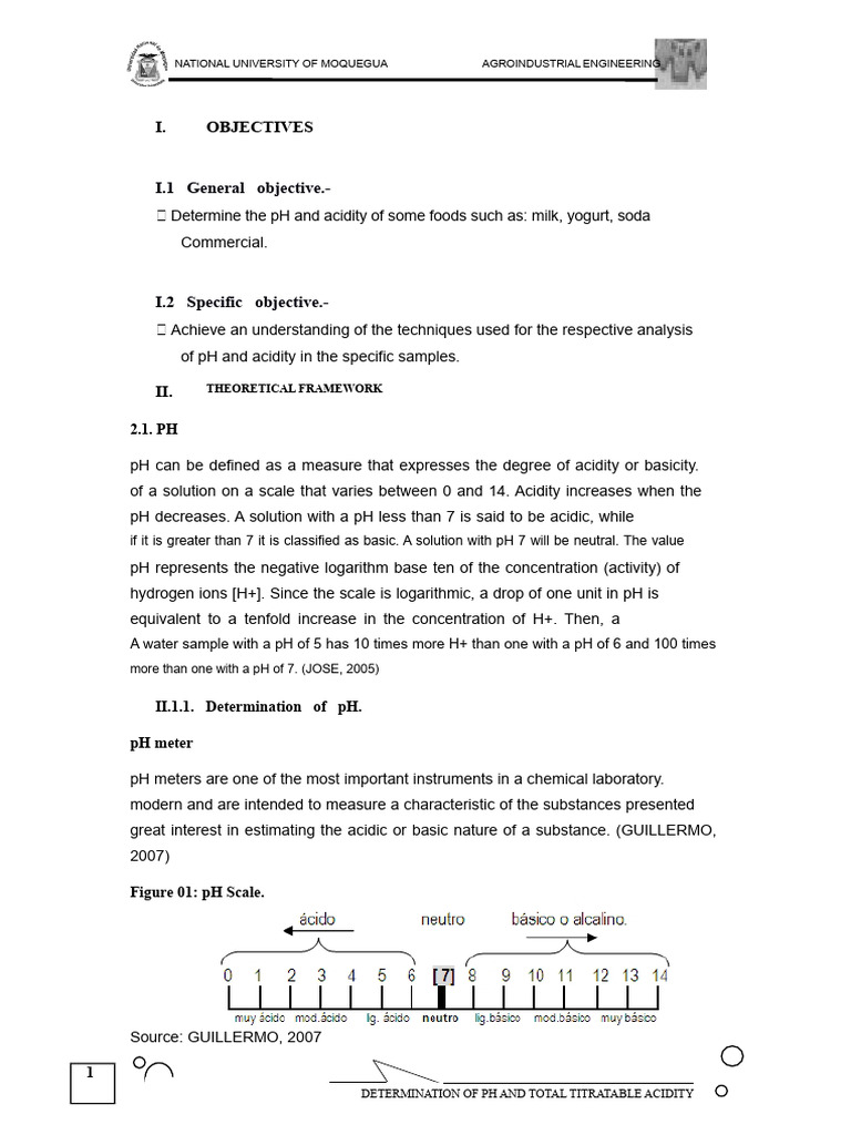 REPORT 1 Determination of Acidity of Milk and Commercial Yogurt | PDF ...