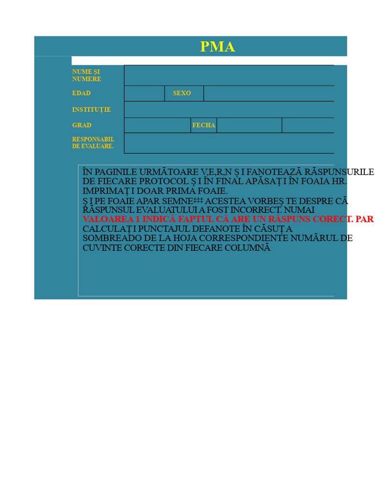 Test Pma | PDF