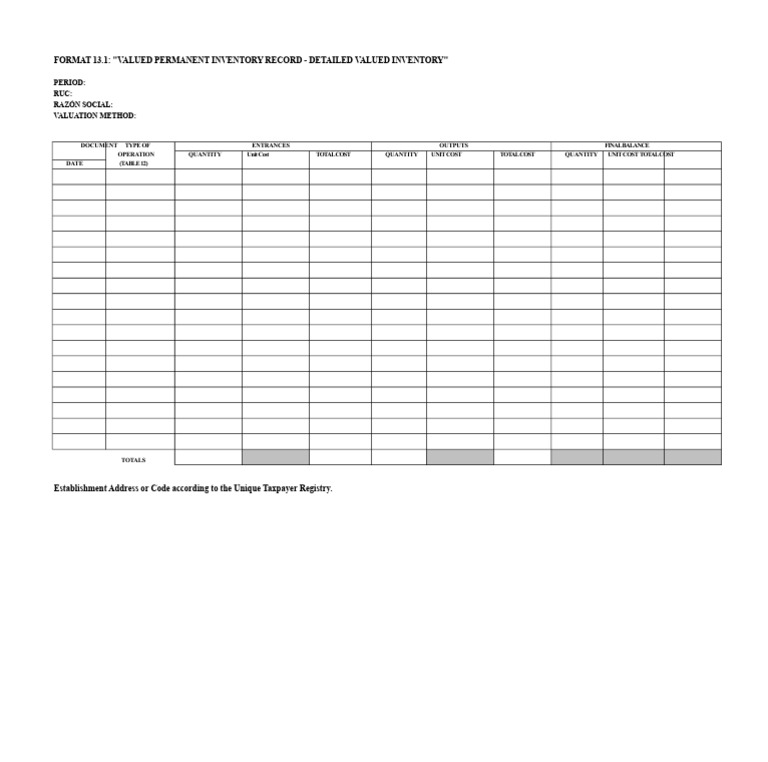 Kardex Format PDF | PDF