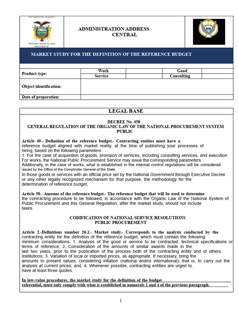 Market Study For Minimal Amounts | PDF