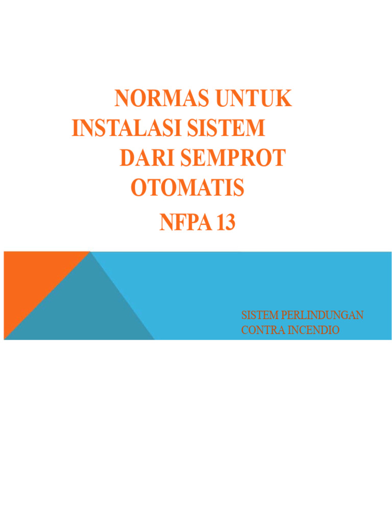 Nfpa 13 | PDF