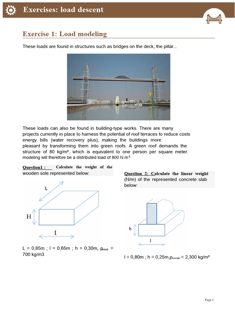 Load Descent Exercises for Structural Analysis | PDF | Beam (Structure ...