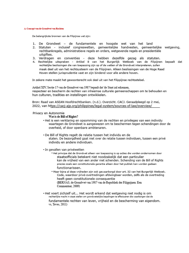 Hoorcollege Over de Bill of Rights | PDF