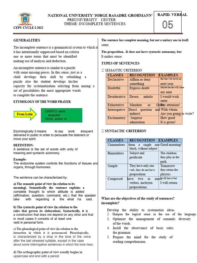 Practice 05 - Verbal Reasoning | PDF | Semantics | Syntax