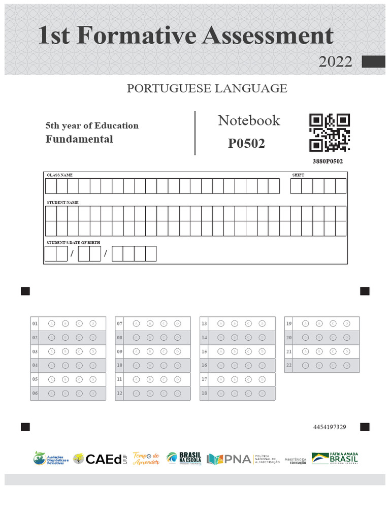 Portuguese Language 5th Grade Student Notebook 2022 | PDF | Cloud | Ice